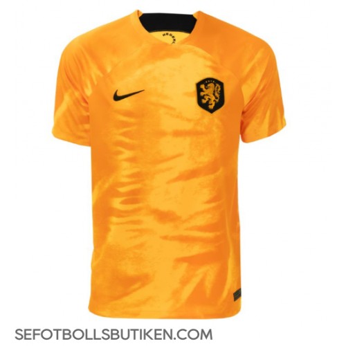 Nederländerna Replika Hemma matchkläder VM 2022 Korta ärmar